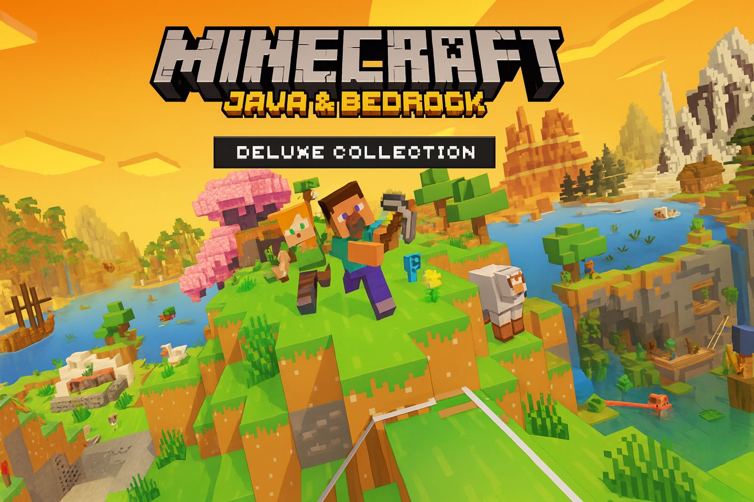 Minecraft: Java & Bedrock Deluxe PC Edition